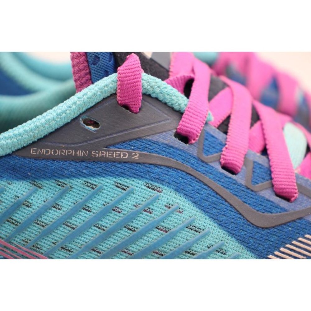 Saucony Endorphin Speed 2 Women's Size 7.5 Running Athletic Shoes Blue Purple - Picture 10 of 11